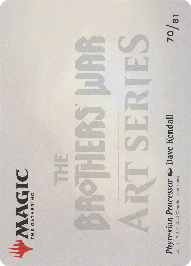 Phyrexian Processor // Phyrexian Processor (ABRO-070) - The Brothers' War Art Series (Borderless) - Premium MTG Single from Wizards of the Coast - Just $0! Shop now at Game Crave Tournament Store