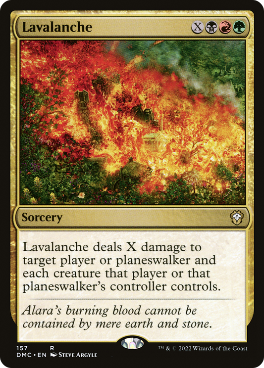 Lavalanche (DMC-157) - Dominaria United Commander - Premium MTG Single from Wizards of the Coast - Just $0.08! Shop now at Game Crave Tournament Store