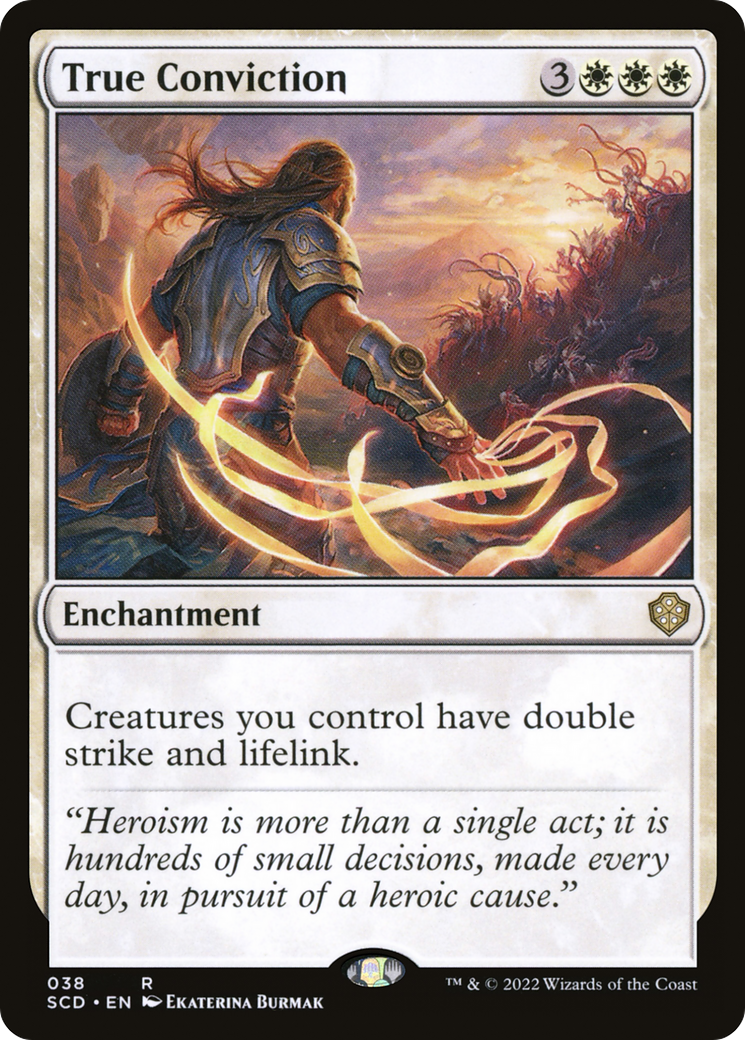 True Conviction (SCD-038) - Starter Commander Decks - Premium MTG Single from Wizards of the Coast - Just $0.86! Shop now at Game Crave Tournament Store