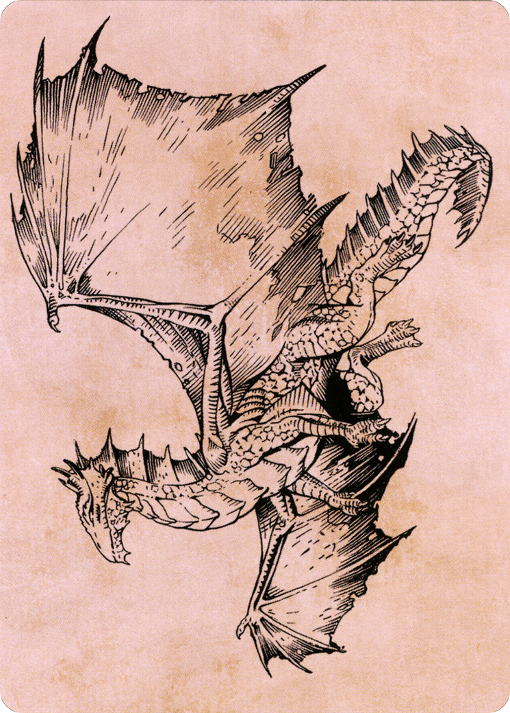 Ancient Bronze Dragon // Ancient Bronze Dragon (ACLB-058) - Battle for Baldur's Gate Art Series (Borderless) - Premium MTG Single from Wizards of the Coast - Just $0! Shop now at Game Crave Tournament Store