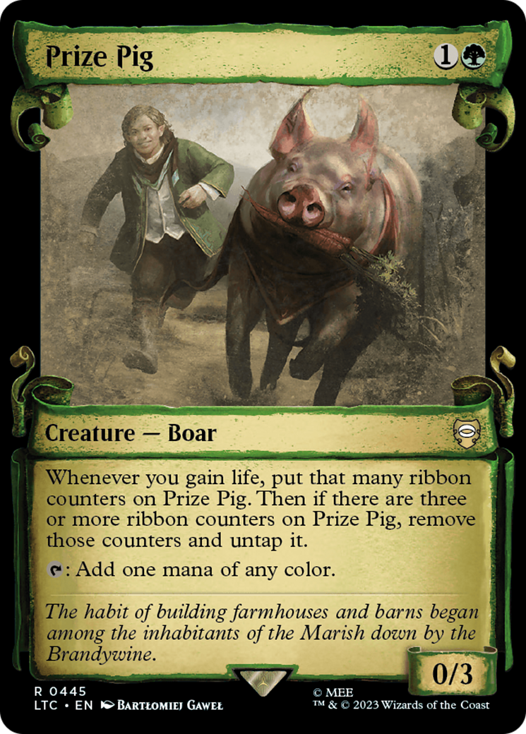 Prize Pig (LTC-445) - Tales of Middle-earth Commander: (Showcase) Foil - Premium MTG Single from Wizards of the Coast - Just $0.20! Shop now at Game Crave Tournament Store