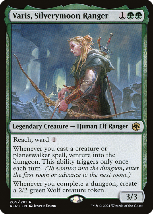 Varis, Silverymoon Ranger (AFR-209) - Adventures in the Forgotten Realms - Premium MTG Single from Wizards of the Coast - Just $0.08! Shop now at Game Crave Tournament Store