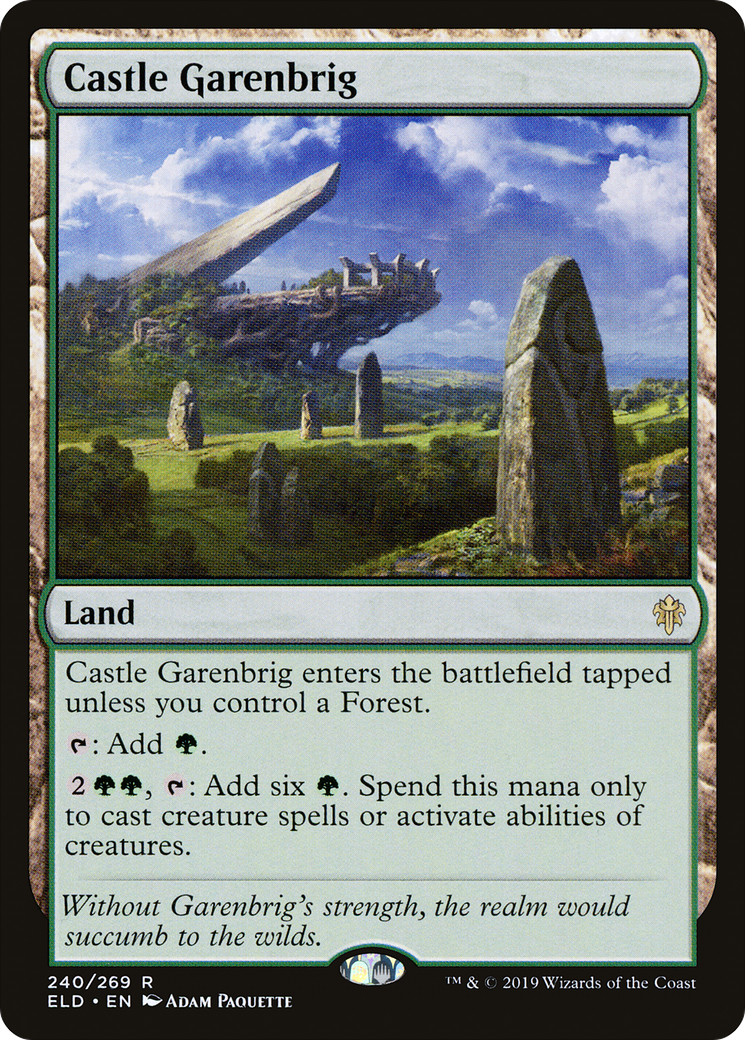 Castle Garenbrig (ELD-240) - Throne of Eldraine - Premium MTG Single from Wizards of the Coast - Just $1.22! Shop now at Game Crave Tournament Store