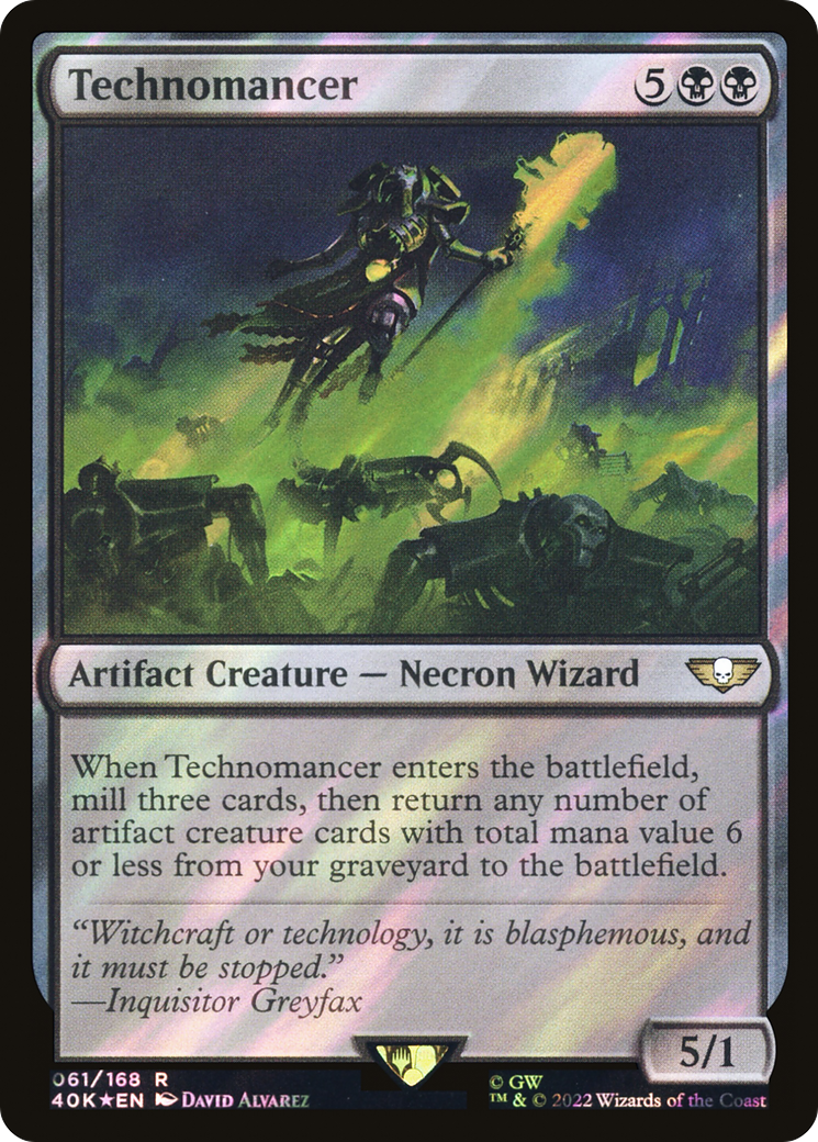 Technomancer (40K-61★) - Warhammer 40,000 Commander Foil - Premium MTG Single from Wizards of the Coast - Just $0.37! Shop now at Game Crave Tournament Store