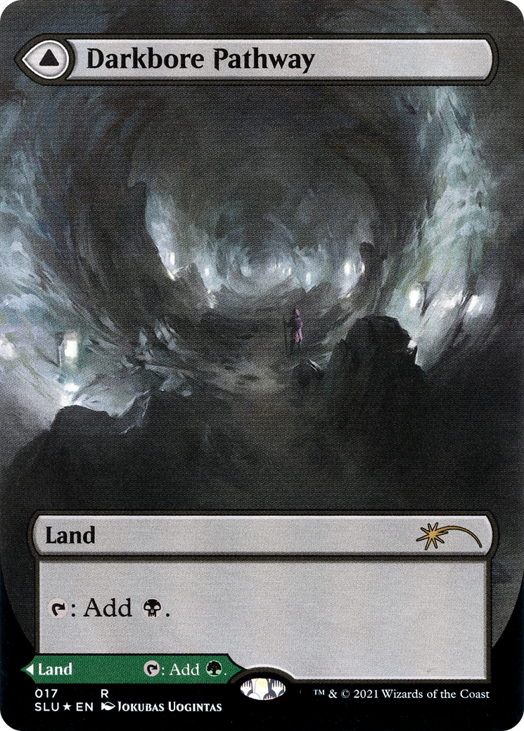 Darkbore Pathway // Slitherbore Pathway (SLU-017) - Secret Lair: Ultimate Edition: (Showcase) (Borderless) Foil - Premium MTG Single from Wizards of the Coast - Just $1.96! Shop now at Game Crave Tournament Store