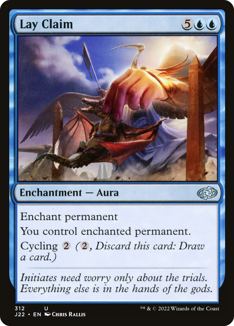 Lay Claim (J22-312) - Jumpstart 2022 - Premium MTG Single from Wizards of the Coast - Just $0.08! Shop now at Game Crave Tournament Store