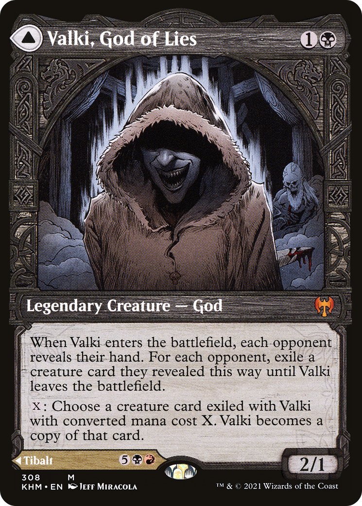 Valki, God of Lies // Tibalt, Cosmic Impostor (KHM-308) - Kaldheim: (Showcase) - Premium MTG Single from Wizards of the Coast - Just $3.13! Shop now at Game Crave Tournament Store