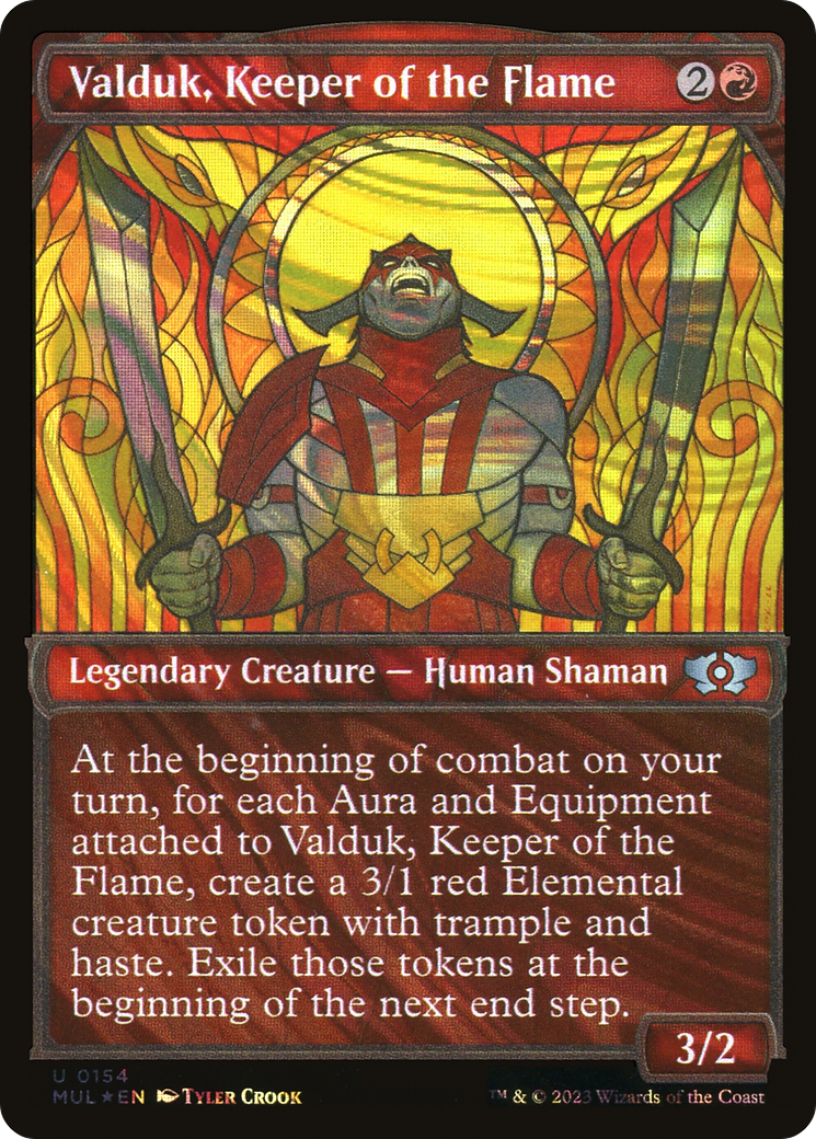 Valduk, Keeper of the Flame (MUL-154) - Multiverse Legends: (Showcase) Foil - Premium MTG Single from Wizards of the Coast - Just $0.08! Shop now at Game Crave Tournament Store