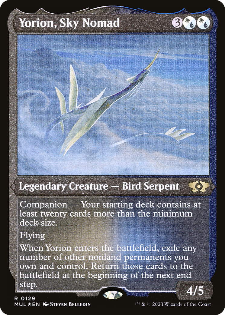 Yorion, Sky Nomad (MUL-129) - Multiverse Legends: (companion) Etched Foil - Premium MTG Single from Wizards of the Coast - Just $0.90! Shop now at Game Crave Tournament Store