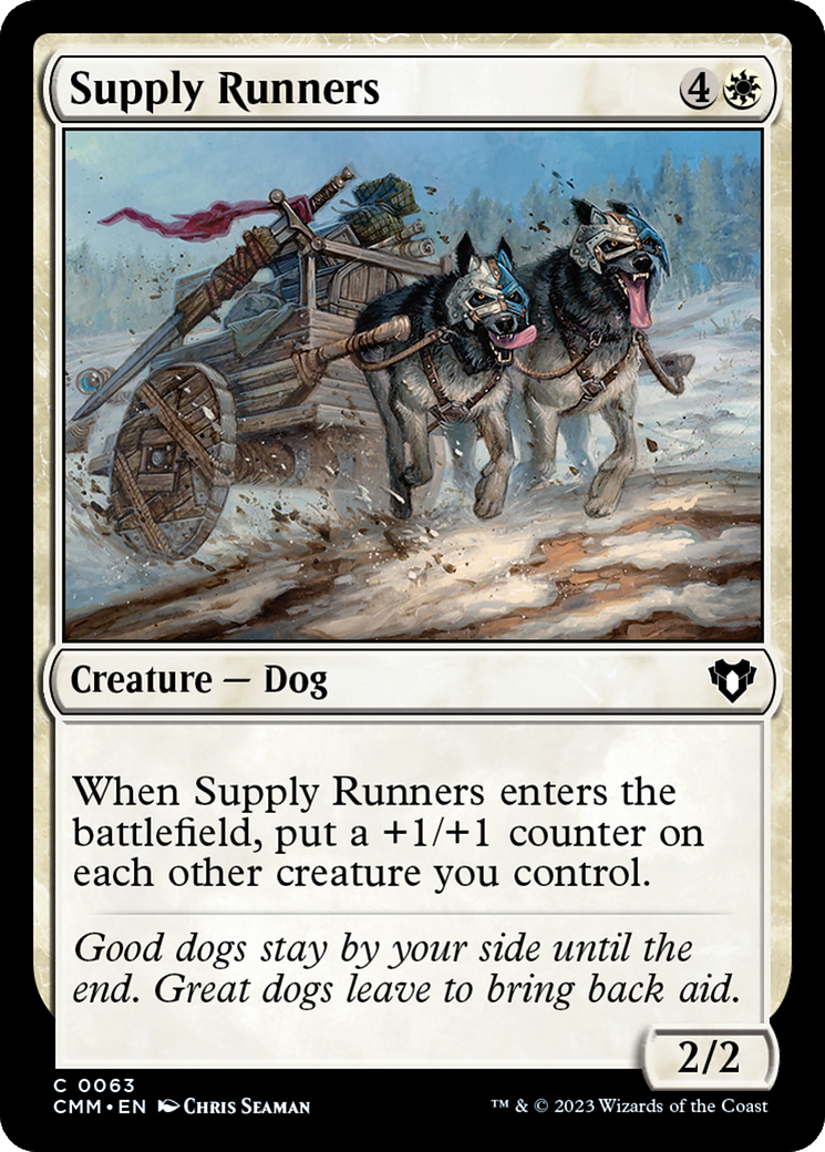 Supply Runners (CMM-063) - Commander Masters - Premium MTG Single from Wizards of the Coast - Just $0.08! Shop now at Game Crave Tournament Store