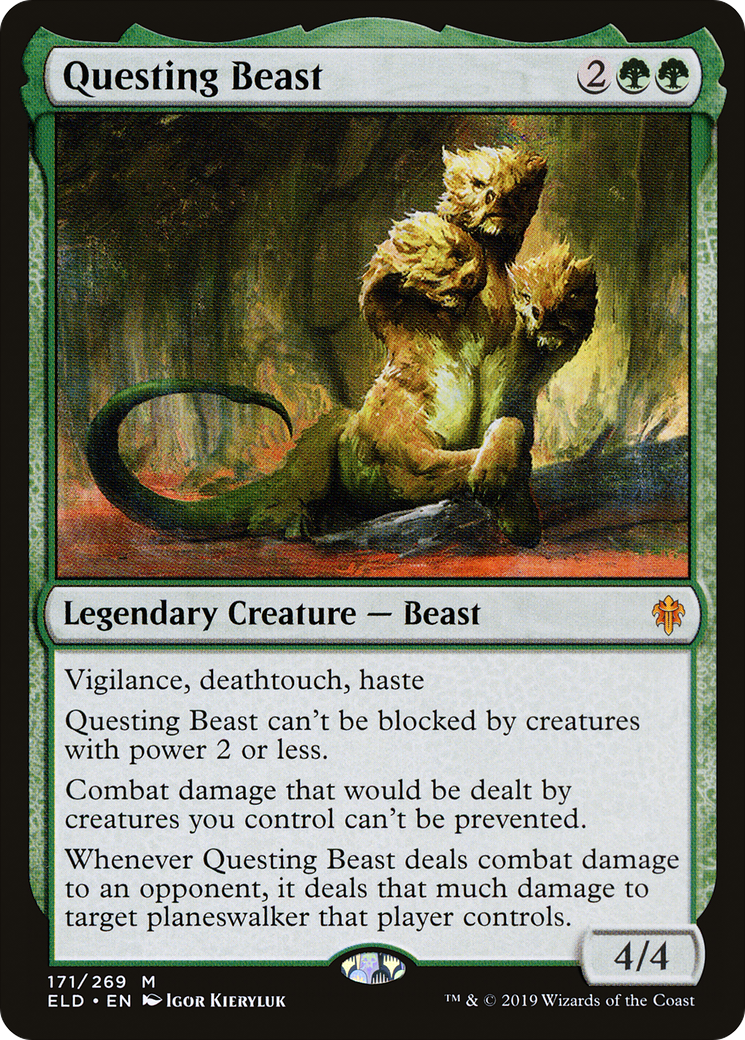 Questing Beast (ELD-171) - Throne of Eldraine - Premium MTG Single from Wizards of the Coast - Just $1.18! Shop now at Game Crave Tournament Store