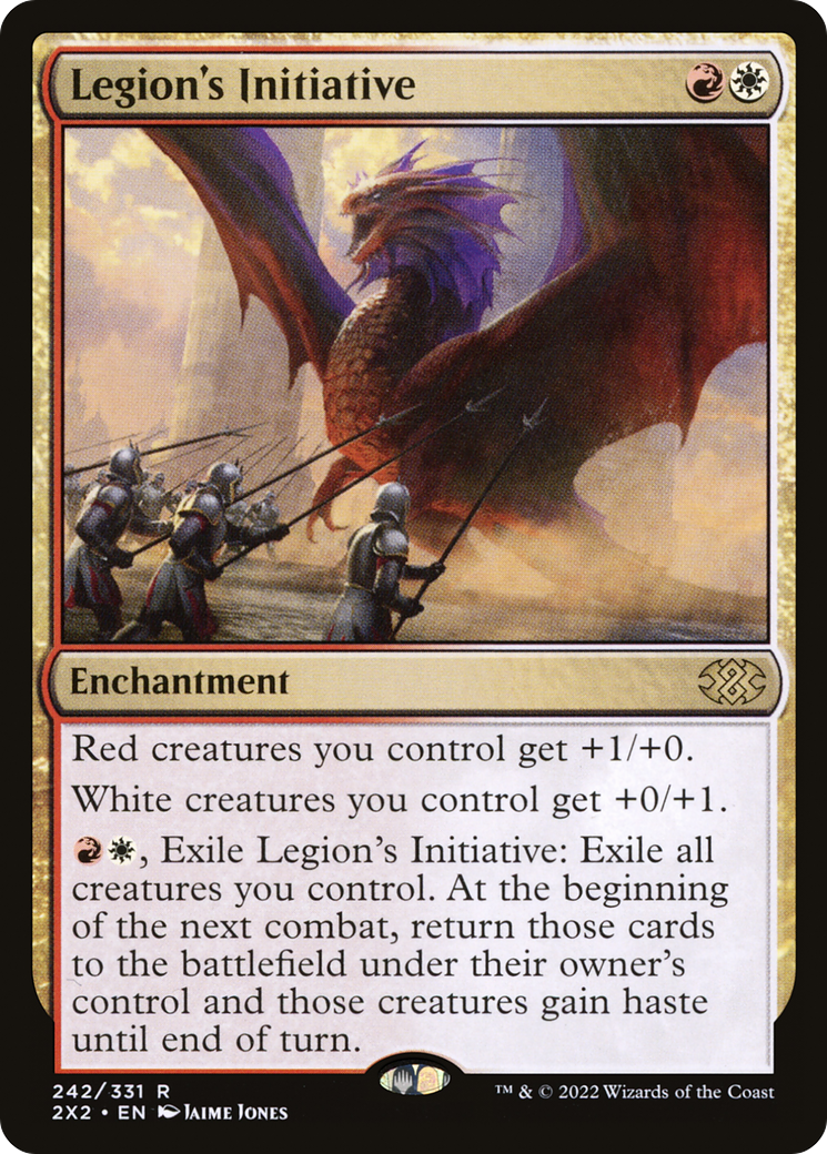 Legion's Initiative (2X2-242) - Double Masters 2022 - Premium MTG Single from Wizards of the Coast - Just $0.36! Shop now at Game Crave Tournament Store