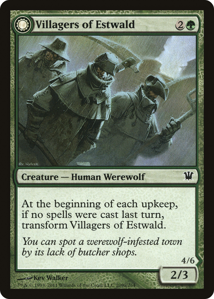 Villagers of Estwald // Howlpack of Estwald (ISD-209) - Innistrad: (Double Faced Transform) - Premium MTG Single from Wizards of the Coast - Just $0.08! Shop now at Game Crave Tournament Store