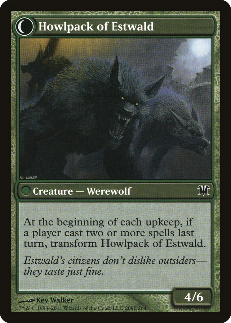 Villagers of Estwald // Howlpack of Estwald (ISD-209) - Innistrad: (Double Faced Transform) Foil - Premium MTG Single from Wizards of the Coast - Just $0.08! Shop now at Game Crave Tournament Store