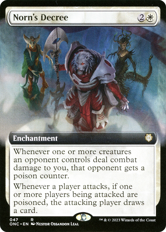Norn's Decree (ONC-047) - Phyrexia: All Will Be One Commander: (Extended Art) - Premium MTG Single from Wizards of the Coast - Just $1.19! Shop now at Game Crave Tournament Store