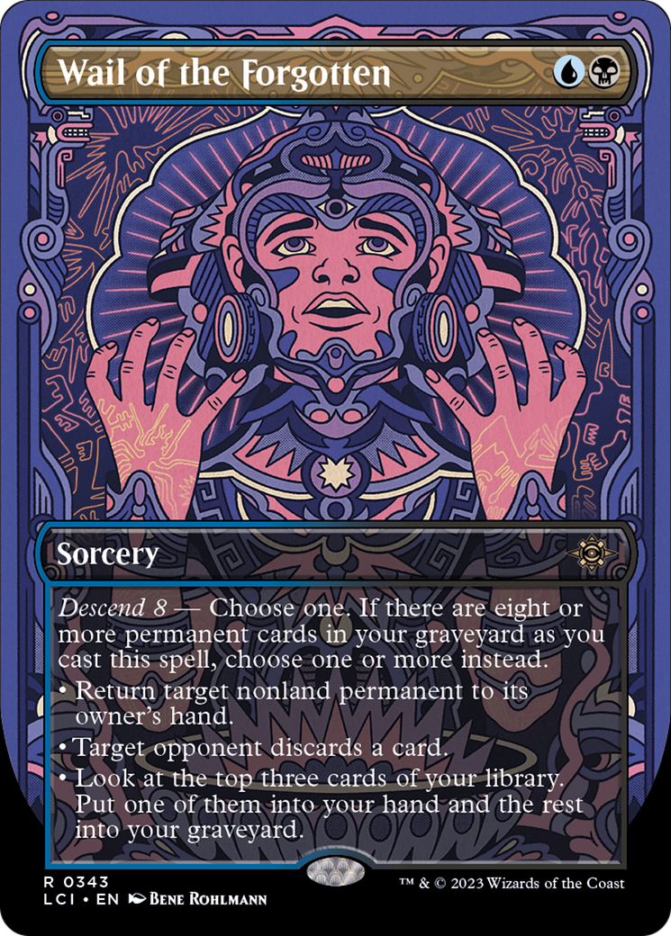 Wail of the Forgotten (LCI-343) - The Lost Caverns of Ixalan (Borderless) - Premium MTG Single from Wizards of the Coast - Just $0.08! Shop now at Game Crave Tournament Store