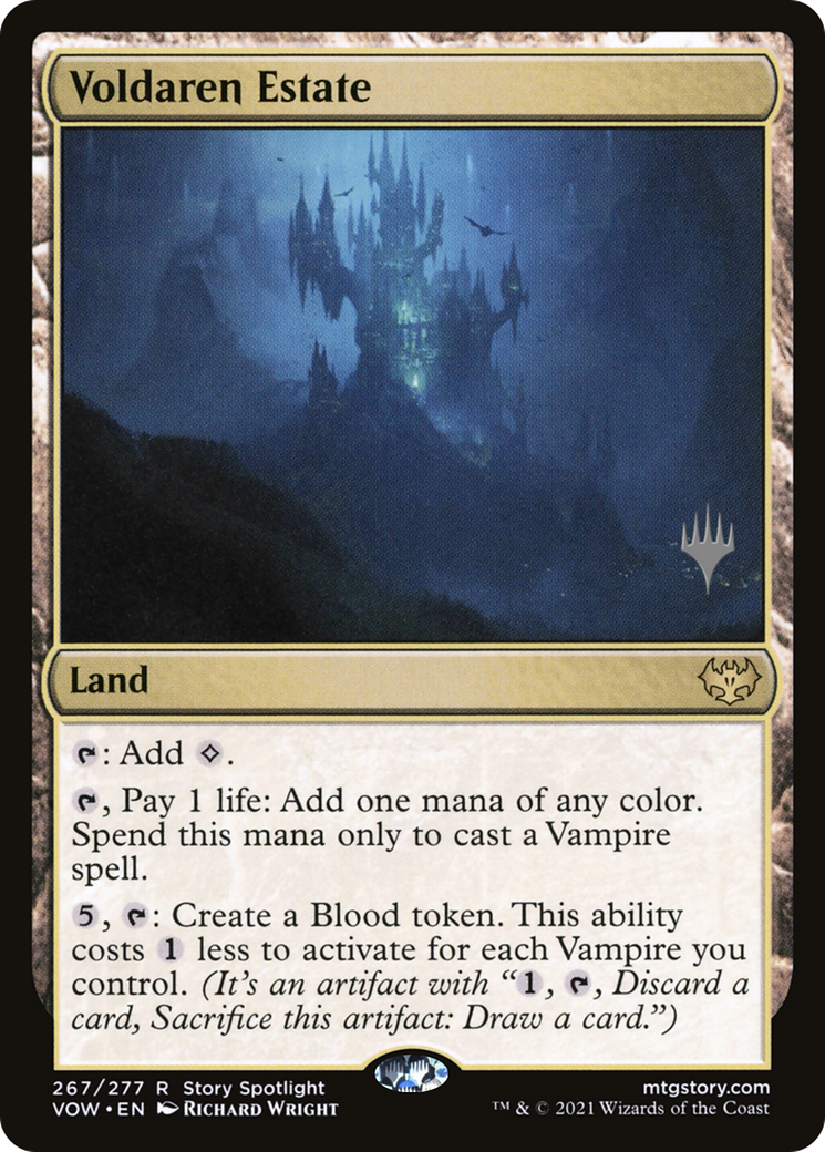 Voldaren Estate (PVOW-267P) - Innistrad: Crimson Vow Promos Foil - Premium MTG Single from Wizards of the Coast - Just $0.17! Shop now at Game Crave Tournament Store