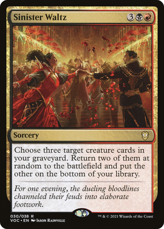 Sinister Waltz (VOC-030) - Crimson Vow Commander - Premium MTG Single from Wizards of the Coast - Just $0.08! Shop now at Game Crave Tournament Store