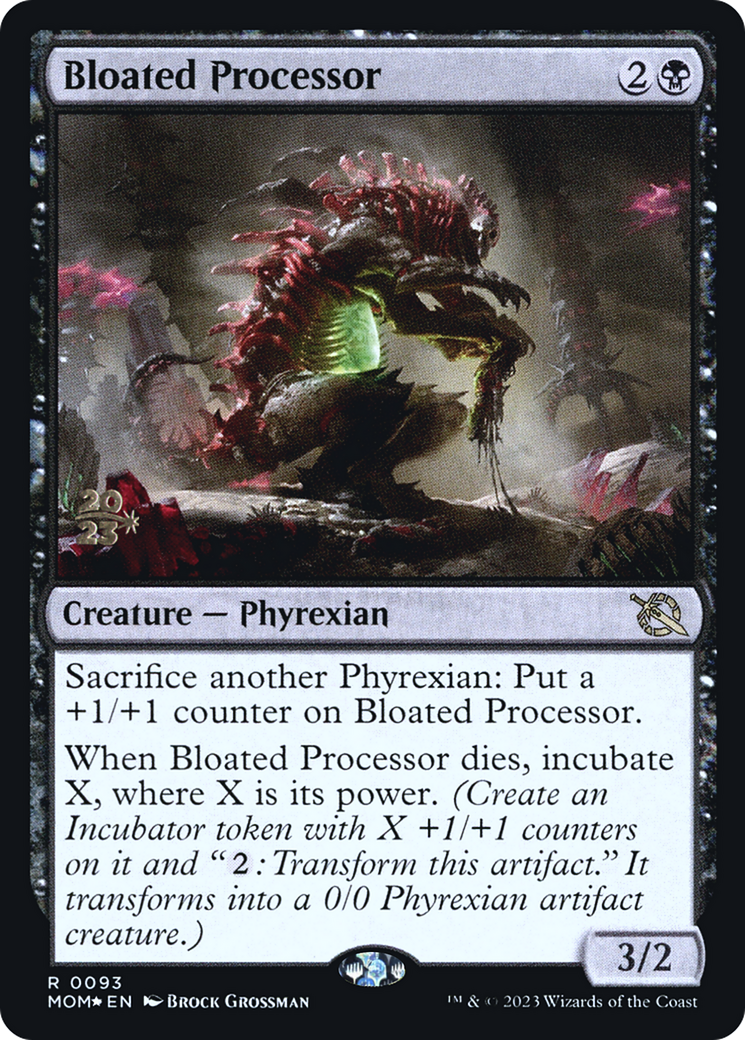 Bloated Processor (PMOM-93S) - March of the Machine Promos Foil - Premium MTG Single from Wizards of the Coast - Just $0.10! Shop now at Game Crave Tournament Store