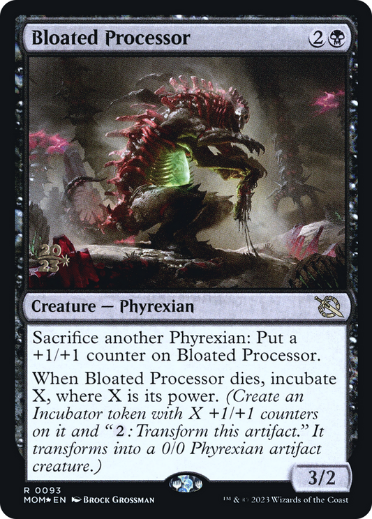 Bloated Processor (PMOM-93S) - March of the Machine Promos Foil - Premium MTG Single from Wizards of the Coast - Just $0.10! Shop now at Game Crave Tournament Store