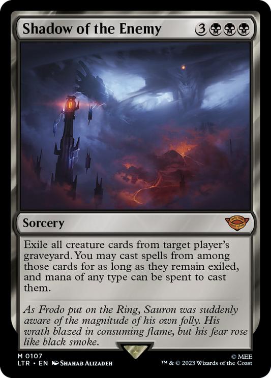 Shadow of the Enemy (LTR-107) - The Lord of the Rings: Tales of Middle-earth - Premium MTG Single from Wizards of the Coast - Just $0.61! Shop now at Game Crave Tournament Store