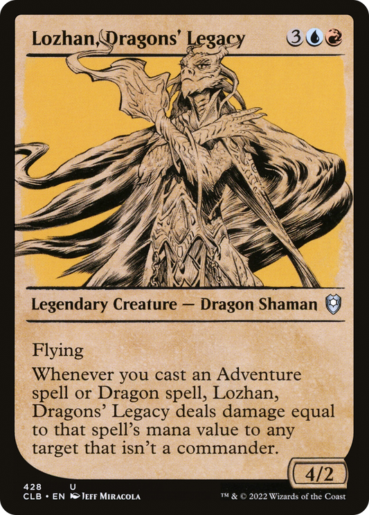 Lozhan, Dragons' Legacy (CLB-428) - Commander Legends: Battle for Baldur's Gate: (Showcase) - Premium MTG Single from Wizards of the Coast - Just $0.25! Shop now at Game Crave Tournament Store