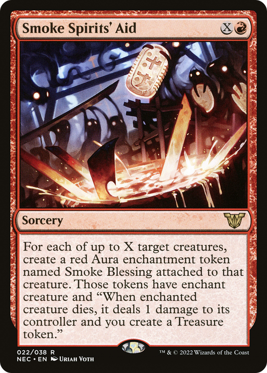 Smoke Spirits' Aid (NEC-022) - Neon Dynasty Commander - Premium MTG Single from Wizards of the Coast - Just $0.18! Shop now at Game Crave Tournament Store