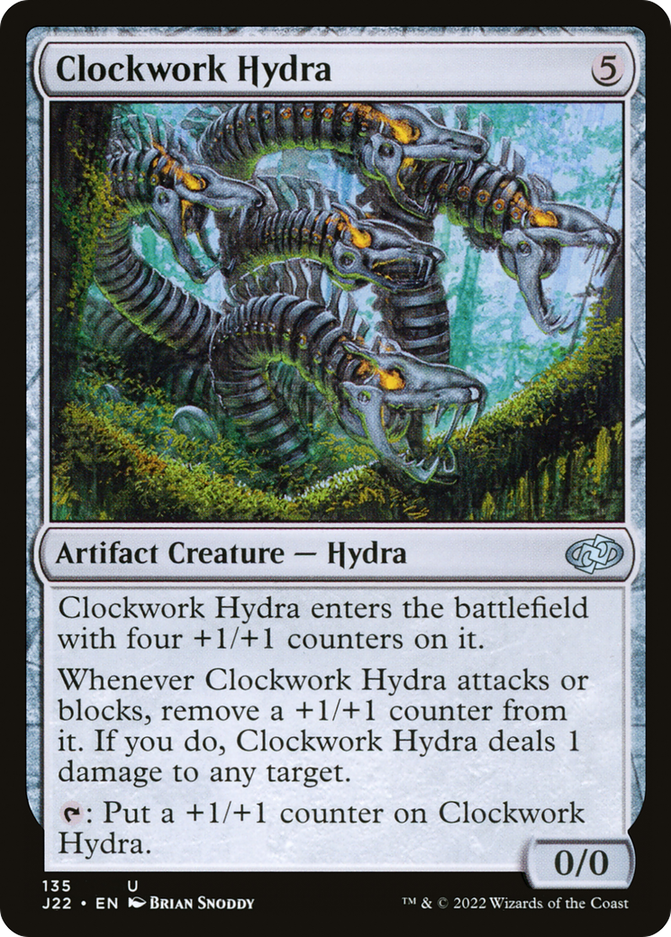 Clockwork Hydra (J22-135) - Jumpstart 2022 - Premium MTG Single from Wizards of the Coast - Just $0.08! Shop now at Game Crave Tournament Store