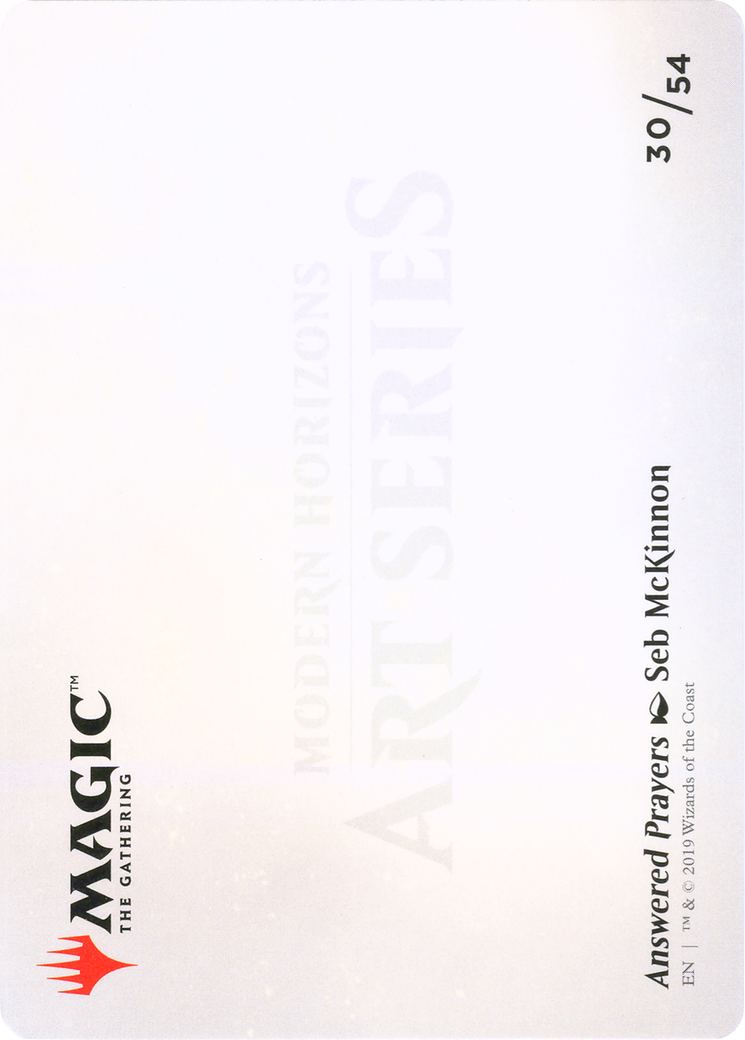 Answered Prayers // Answered Prayers (AMH1-030) - Modern Horizons Art Series (Borderless) - Premium MTG Single from Wizards of the Coast - Just $0! Shop now at Game Crave Tournament Store