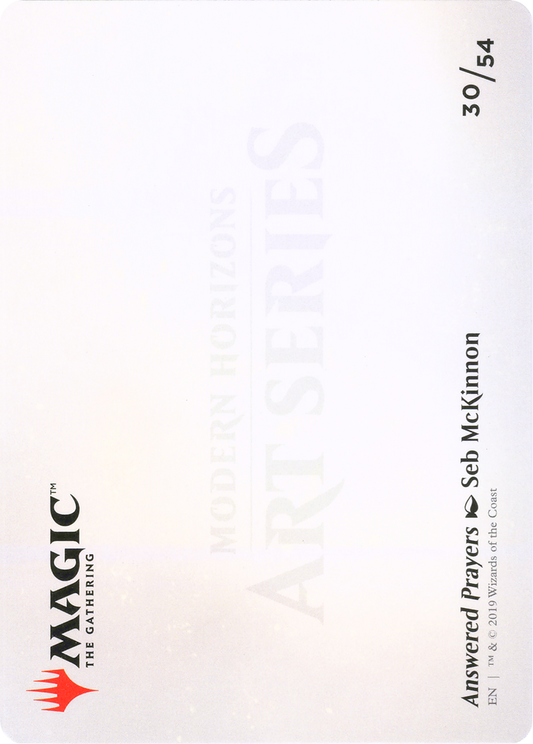 Answered Prayers // Answered Prayers (AMH1-030) - Modern Horizons Art Series (Borderless) - Premium MTG Single from Wizards of the Coast - Just $0! Shop now at Game Crave Tournament Store