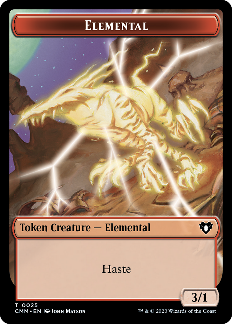 Elemental (TCMM-025) - Commander Masters Tokens Foil - Premium MTG Single from Wizards of the Coast - Just $0! Shop now at Game Crave Tournament Store