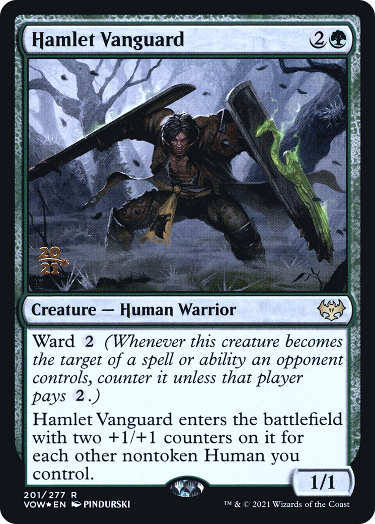 Hamlet Vanguard (PVOW-201S) - Innistrad: Crimson Vow Promos Foil - Premium MTG Single from Wizards of the Coast - Just $0.08! Shop now at Game Crave Tournament Store