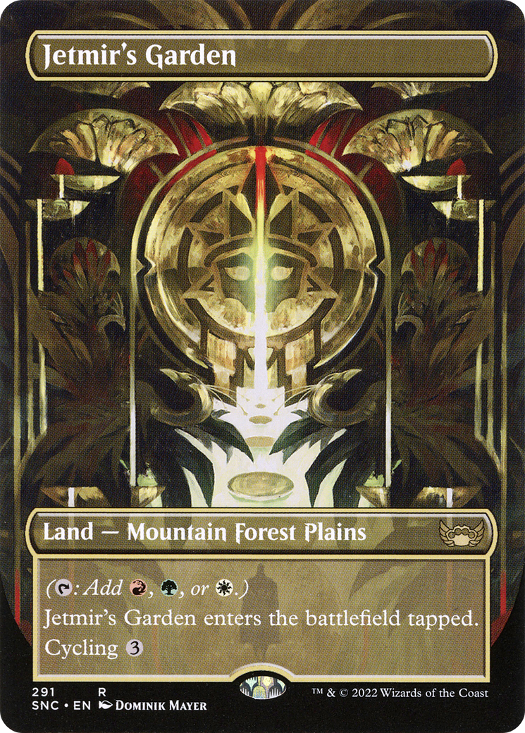 Jetmir's Garden (SNC-291) - Streets of New Capenna (Borderless) Foil - Premium MTG Single from Wizards of the Coast - Just $9.16! Shop now at Game Crave Tournament Store