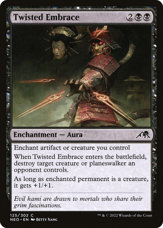 Twisted Embrace (NEO-125) - Kamigawa: Neon Dynasty - Premium MTG Single from Wizards of the Coast - Just $0.08! Shop now at Game Crave Tournament Store