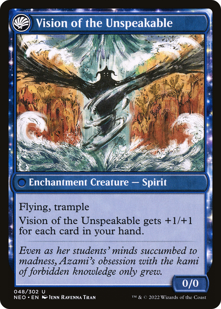 Behold the Unspeakable // Vision of the Unspeakable (NEO-048) - Kamigawa: Neon Dynasty: (fandfc) - Premium MTG Single from Wizards of the Coast - Just $0.08! Shop now at Game Crave Tournament Store