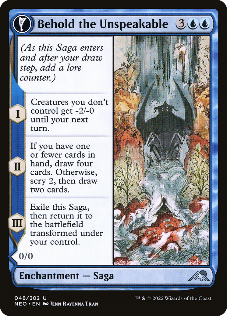 Behold the Unspeakable // Vision of the Unspeakable (NEO-048) - Kamigawa: Neon Dynasty: (fandfc) Foil - Premium MTG Single from Wizards of the Coast - Just $0.08! Shop now at Game Crave Tournament Store