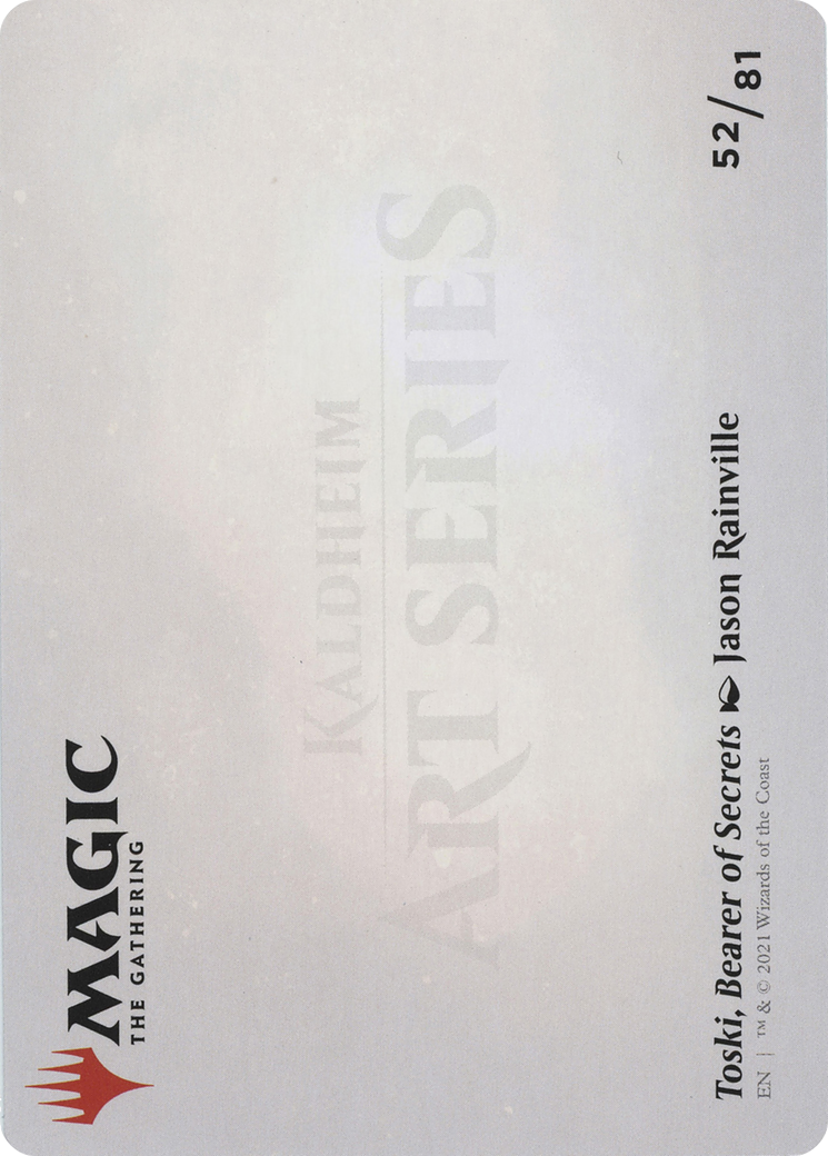 Toski, Bearer of Secrets // Toski, Bearer of Secrets (AKHM-052) - Kaldheim Art Series (Borderless) Foil - Premium MTG Single from Wizards of the Coast - Just $0! Shop now at Game Crave Tournament Store
