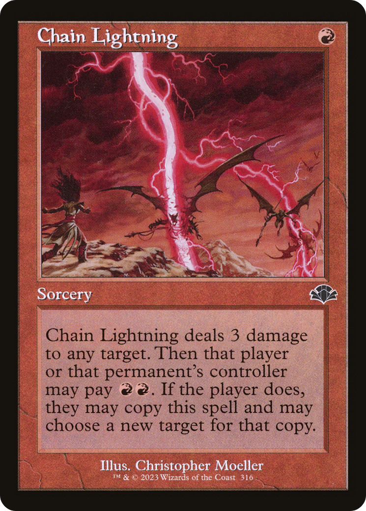 Chain Lightning (DMR-316) - Dominaria Remastered - Premium MTG Single from Wizards of the Coast - Just $0.25! Shop now at Game Crave Tournament Store