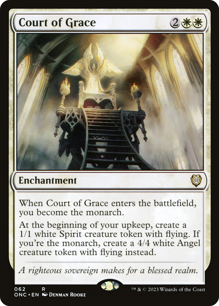 Court of Grace (ONC-062) - Phyrexia: All Will Be One Commander - Premium MTG Single from Wizards of the Coast - Just $0.51! Shop now at Game Crave Tournament Store