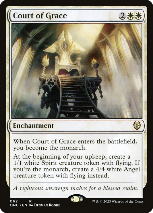 Court of Grace (ONC-062) - Phyrexia: All Will Be One Commander - Premium MTG Single from Wizards of the Coast - Just $0.51! Shop now at Game Crave Tournament Store