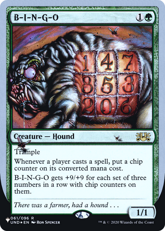 B-I-N-G-O (UPLIST-034) - The List (Unfinity Foil Edition) Foil - Premium MTG Single from Wizards of the Coast - Just $0.08! Shop now at Game Crave Tournament Store