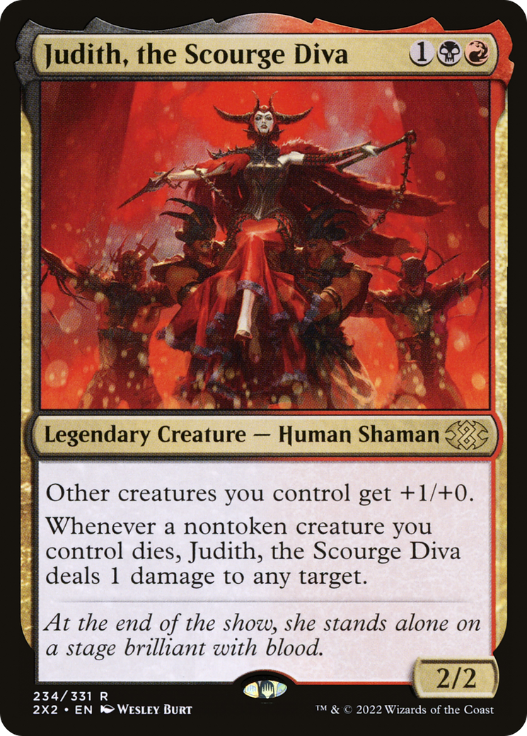 Judith, the Scourge Diva (2X2-234) - Double Masters 2022 - Premium MTG Single from Wizards of the Coast - Just $0.25! Shop now at Game Crave Tournament Store