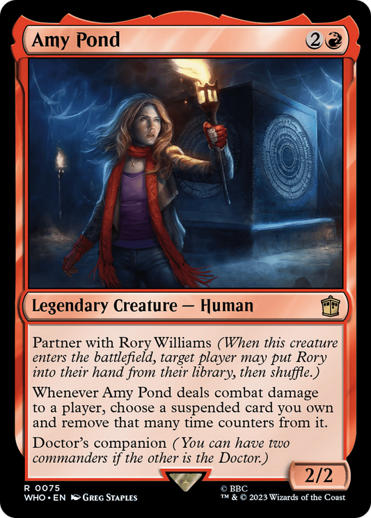 Amy Pond (WHO-075) - Doctor Who Foil - Premium MTG Single from Wizards of the Coast - Just $0.08! Shop now at Game Crave Tournament Store