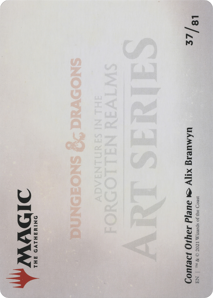Contact Other Plane // Contact Other Plane (AAFR-037) - Adventures in the Forgotten Realms Art Series (Borderless) - Premium MTG Single from Wizards of the Coast - Just $0! Shop now at Game Crave Tournament Store