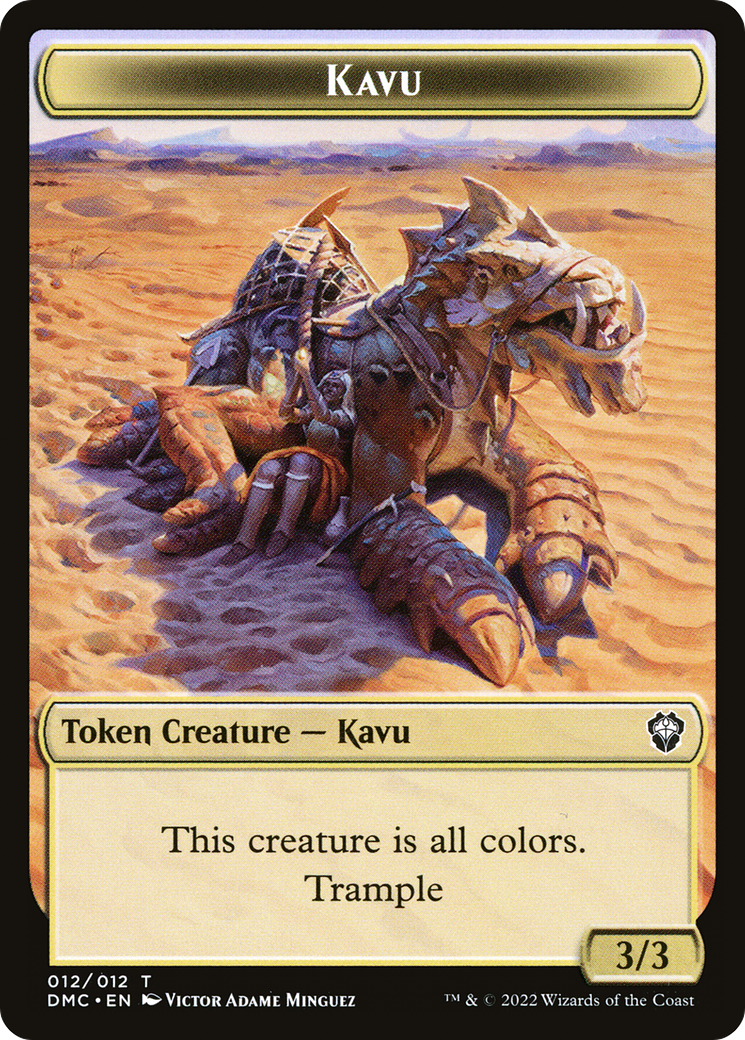 Kavu (TDMC-012) - Dominaria United Commander Tokens Foil - Premium MTG Single from Wizards of the Coast - Just $0! Shop now at Game Crave Tournament Store