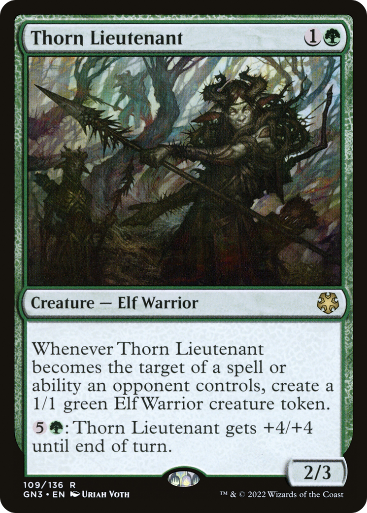 Thorn Lieutenant (GN3-109) - Game Night: Free-for-All - Premium MTG Single from Wizards of the Coast - Just $0.08! Shop now at Game Crave Tournament Store