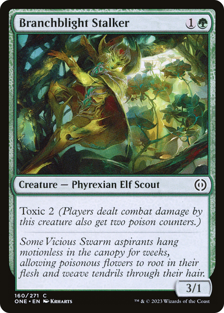 Branchblight Stalker (ONE-160) - Phyrexia: All Will Be One - Premium MTG Single from Wizards of the Coast - Just $0.08! Shop now at Game Crave Tournament Store