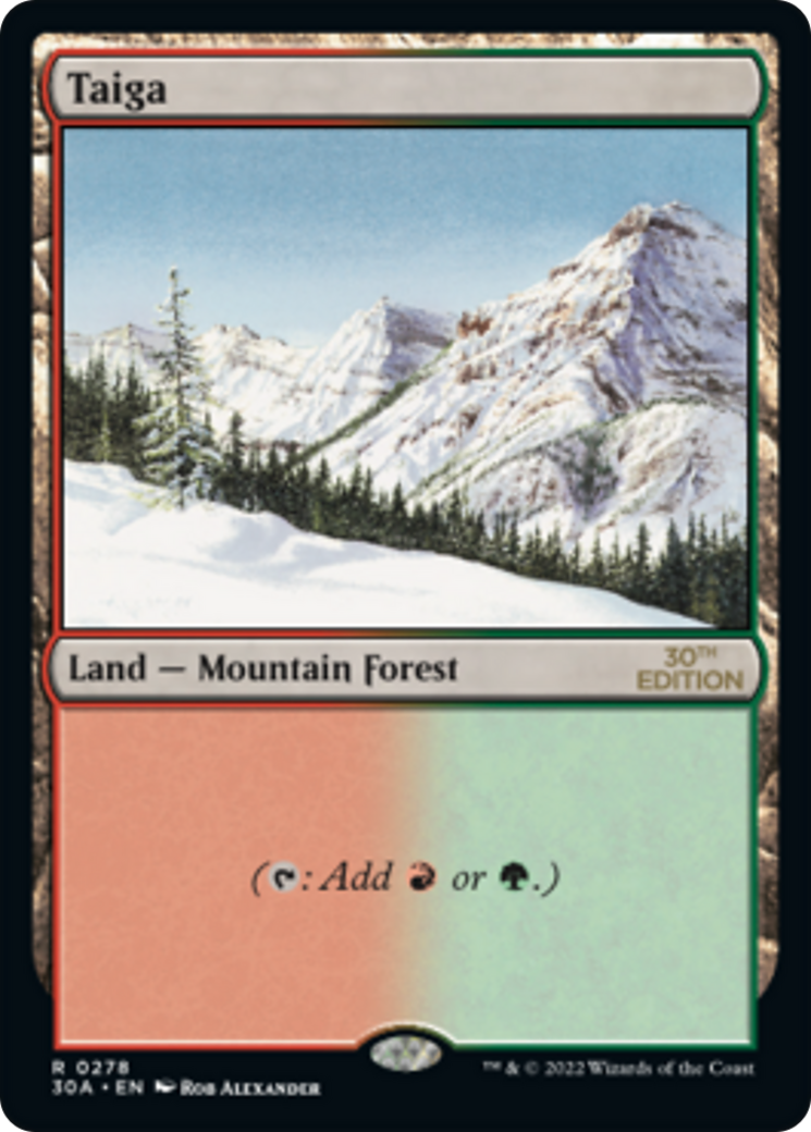 Taiga (30A-278) - 30th Anniversary Edition - Premium MTG Single from Wizards of the Coast - Just $39.60! Shop now at Game Crave Tournament Store