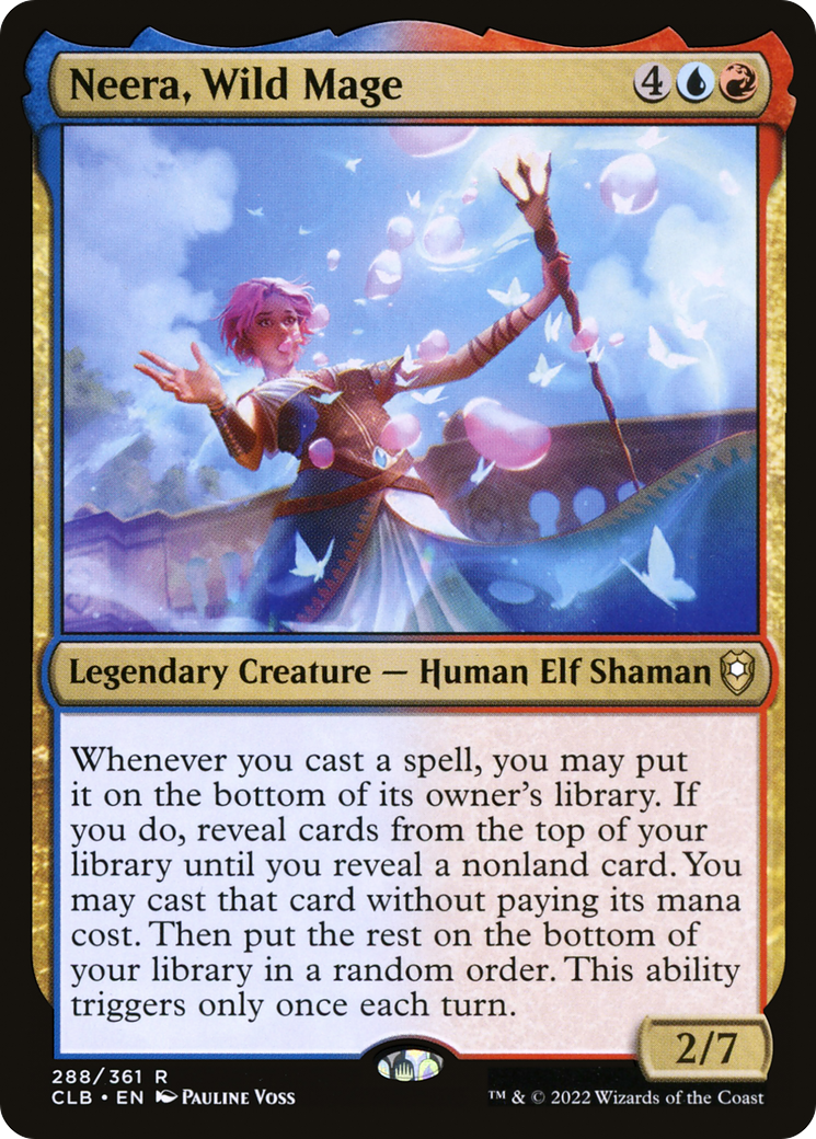 Neera, Wild Mage (CLB-288) - Commander Legends: Battle for Baldur's Gate - Premium MTG Single from Wizards of the Coast - Just $0.25! Shop now at Game Crave Tournament Store