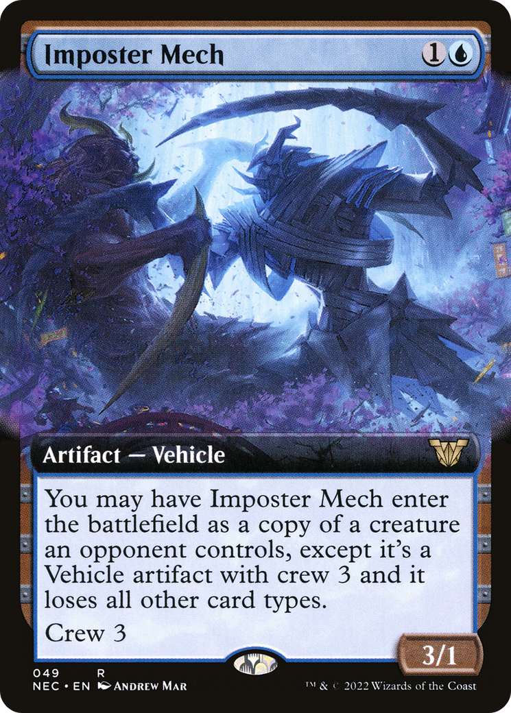 Imposter Mech (NEC-049) - Neon Dynasty Commander: (Extended Art) - Premium MTG Single from Wizards of the Coast - Just $2.89! Shop now at Game Crave Tournament Store
